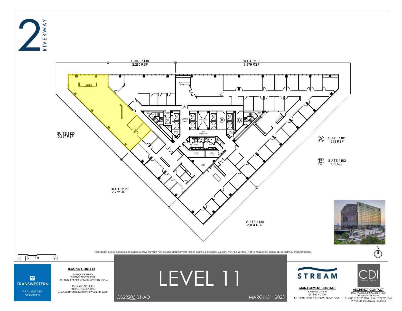 2 Riverway, Houston, TX en alquiler Plano de la planta- Imagen 1 de 1