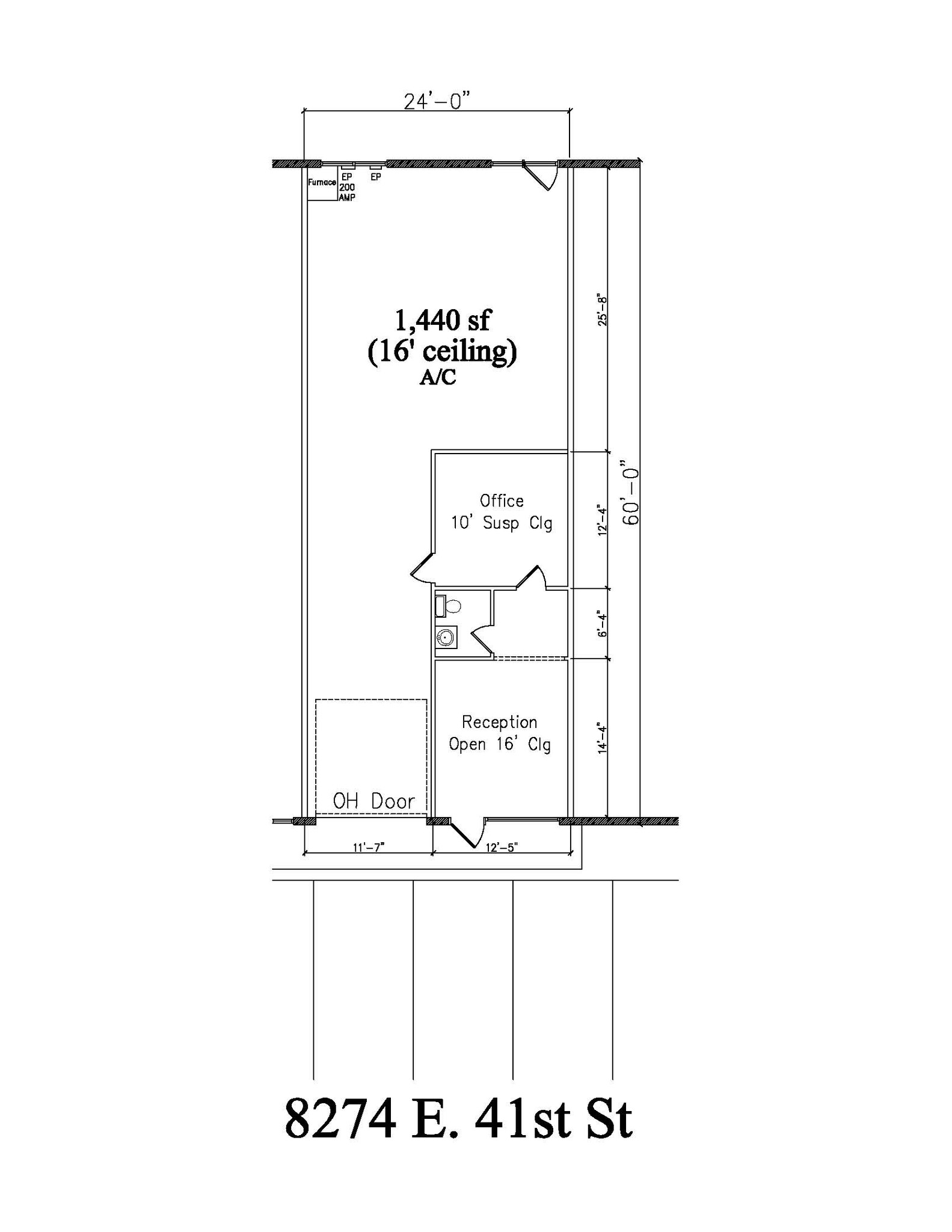 8240-8290 E 41st St, Tulsa, OK en alquiler Plano de la planta- Imagen 1 de 1