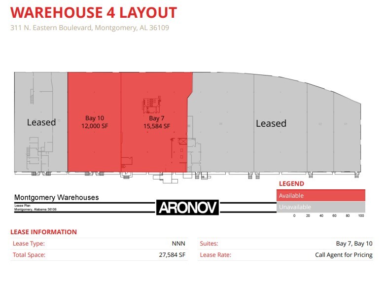 311 N Eastern Blvd, Montgomery, AL en alquiler Plano del sitio- Imagen 1 de 1