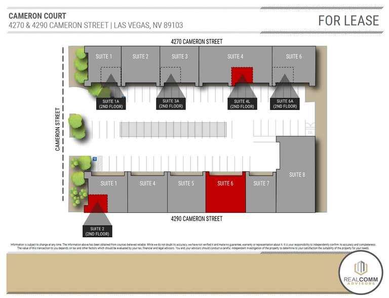 4290 Cameron St, Las Vegas, NV en alquiler - Plano del sitio - Imagen 2 de 6