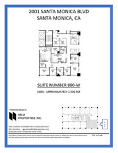 2001 Santa Monica Blvd, Santa Monica, CA en alquiler Plano de la planta- Imagen 1 de 1