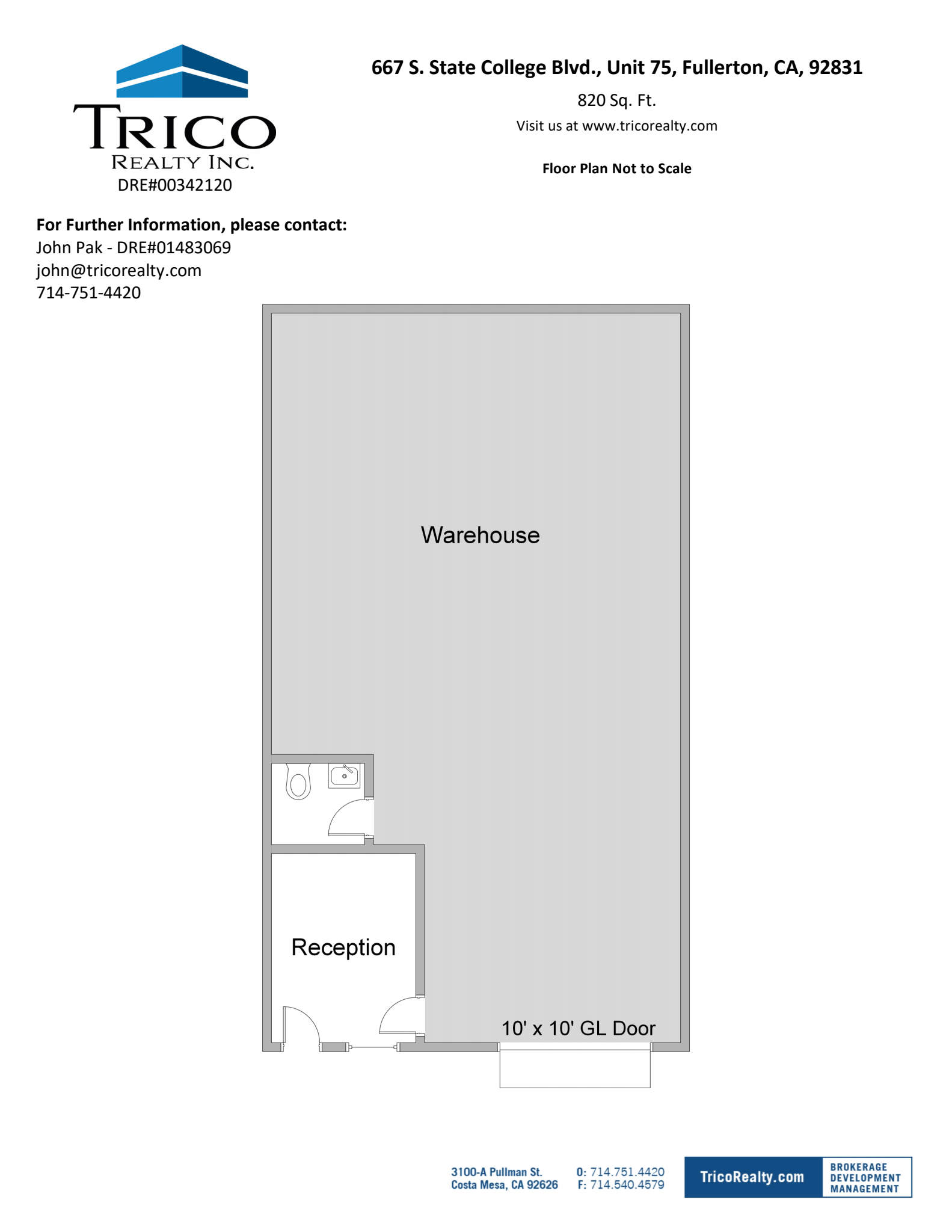 667-759 S State College Blvd, Fullerton, CA en alquiler Plano de la planta- Imagen 1 de 1