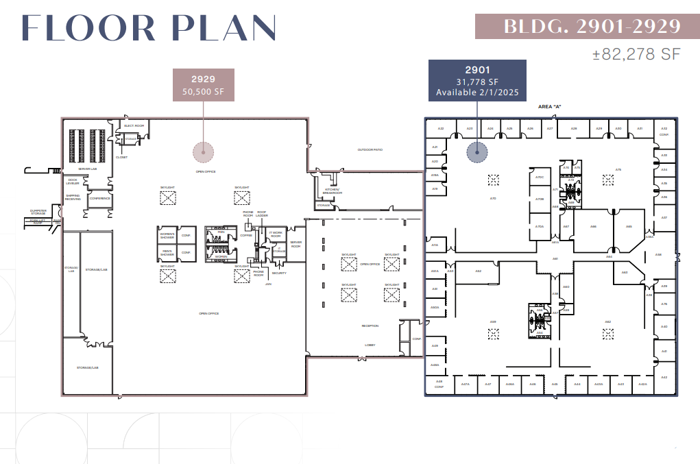 2901-2929 Patrick Henry Dr, Santa Clara, CA en alquiler Plano de la planta- Imagen 1 de 1