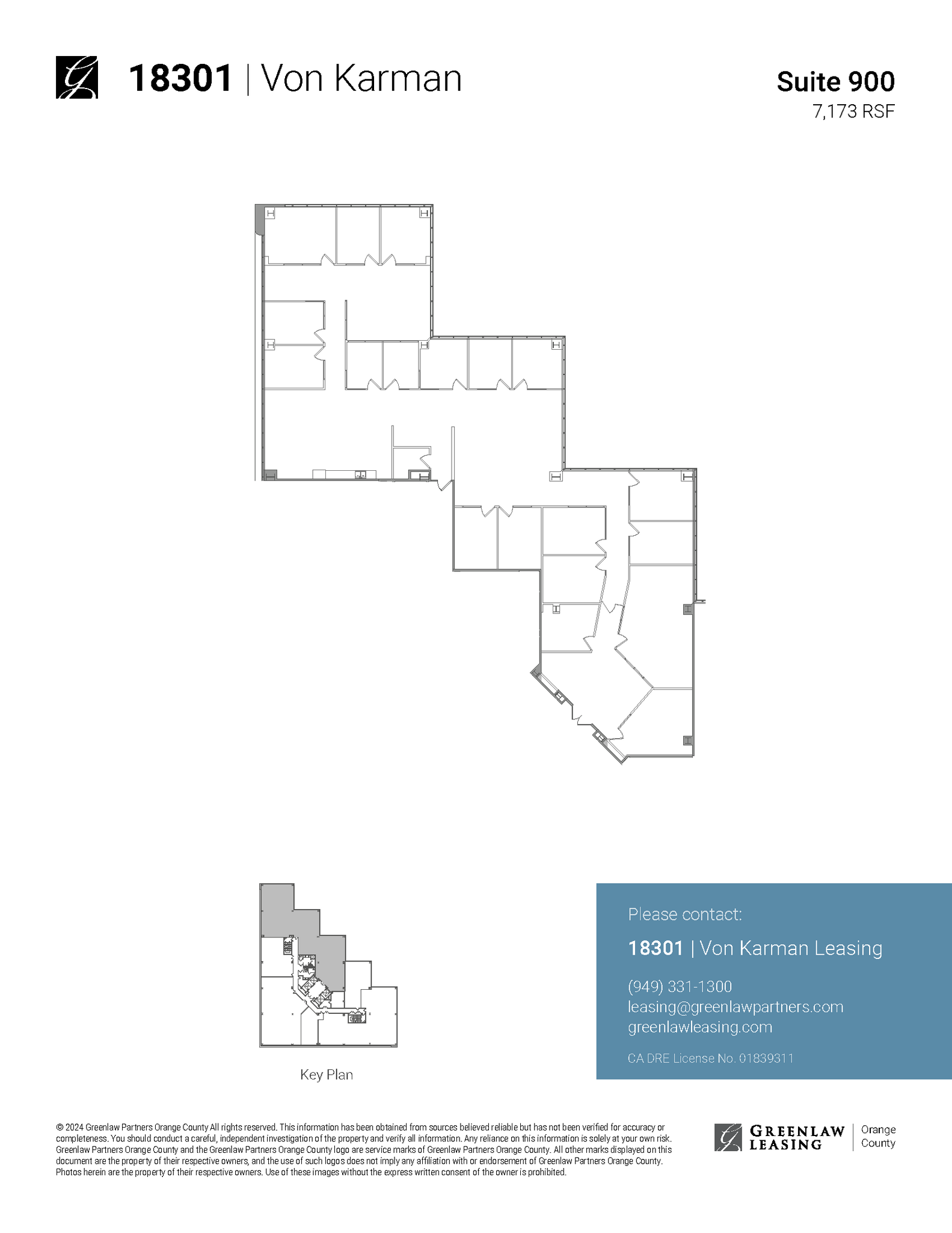 18301 Von Karman Ave, Irvine, CA en alquiler Plano de la planta- Imagen 1 de 1