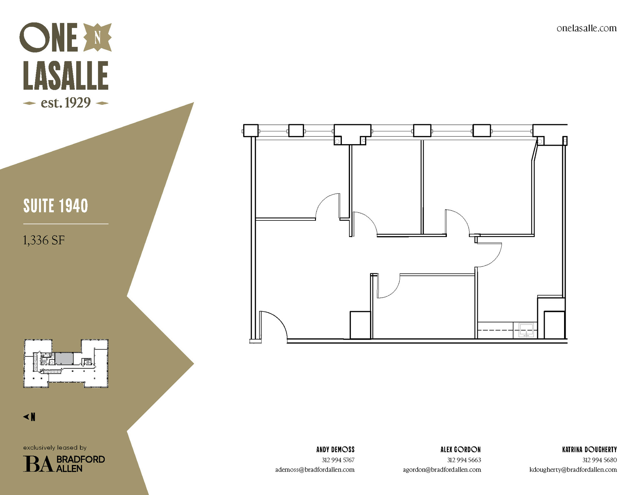 1 N La Salle St, Chicago, IL en alquiler Plano de la planta- Imagen 1 de 3