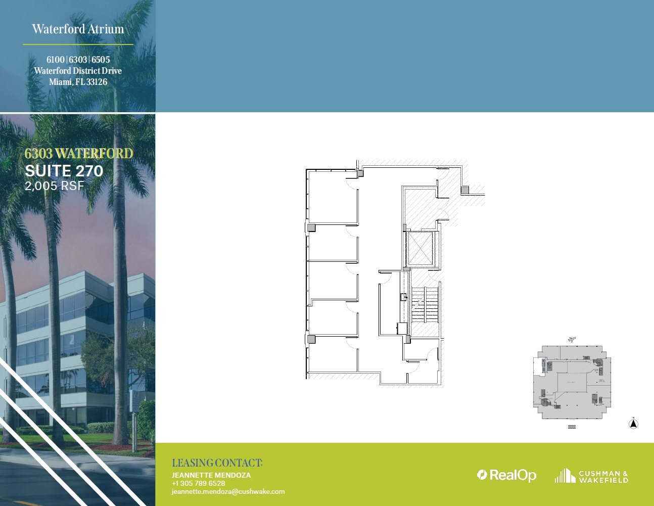 6303 Blue Lagoon Dr, Miami, FL en alquiler Plano de la planta- Imagen 1 de 1