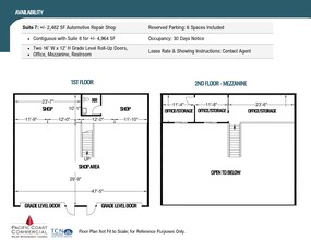 7645 Carroll Rd, San Diego, CA en alquiler Plano de la planta- Imagen 1 de 2