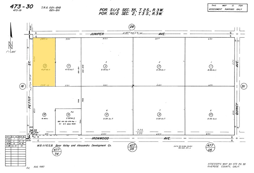 Pettit St, Moreno Valley, CA en venta - Plano de solar - Imagen 1 de 1