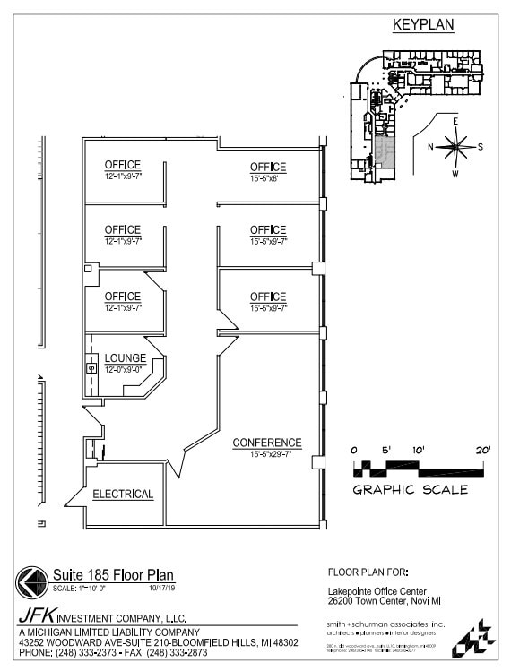 26200 Town Center Dr, Novi, MI en alquiler Plano de la planta- Imagen 1 de 1