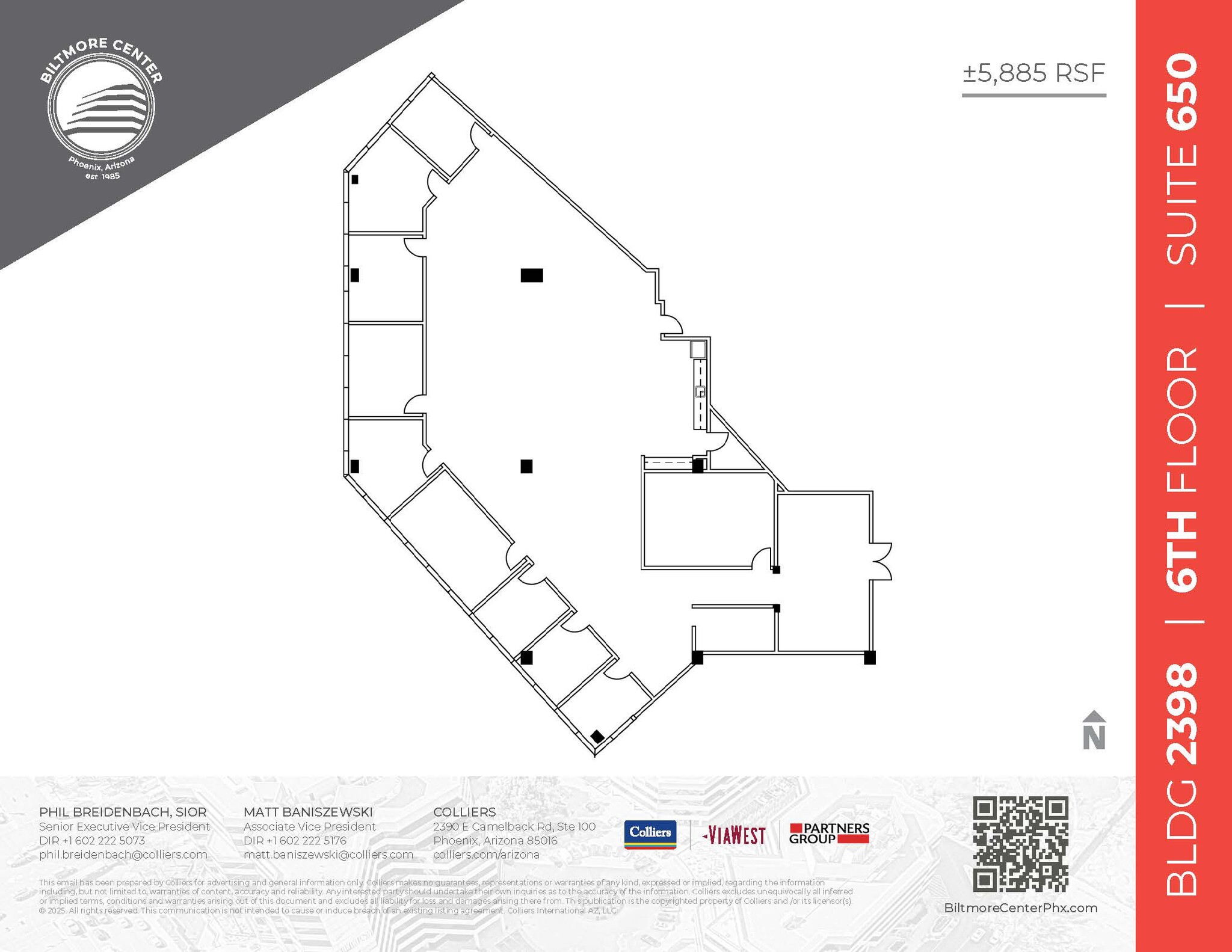 2398 E Camelback Rd, Phoenix, AZ en alquiler Plano de la planta- Imagen 1 de 1