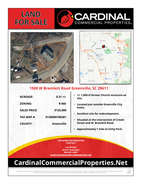 1500 Bramlett Rd, Greenville, SC en venta - Foto del edificio - Imagen 3 de 13