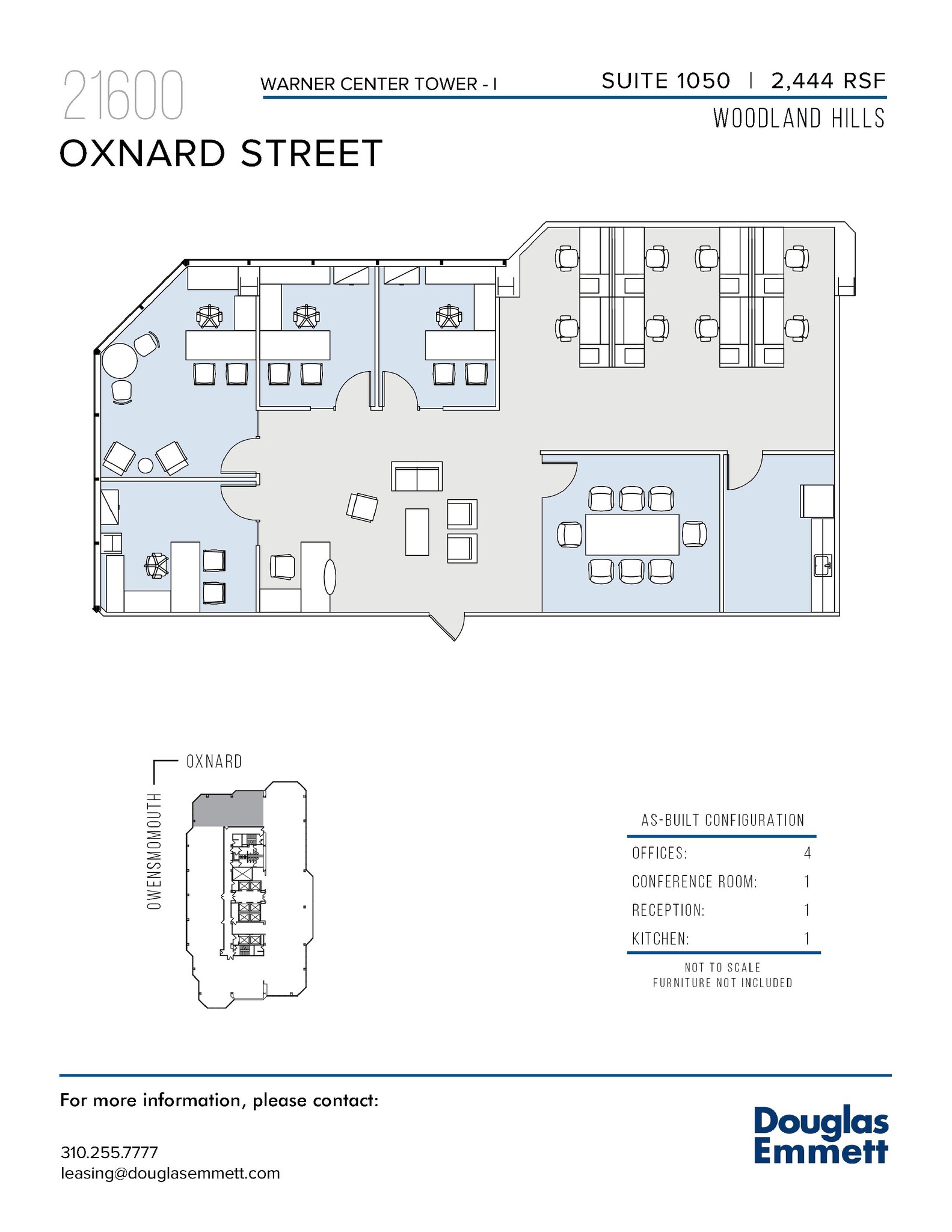 21600 Oxnard St, Woodland Hills, CA en alquiler Plano de la planta- Imagen 1 de 1