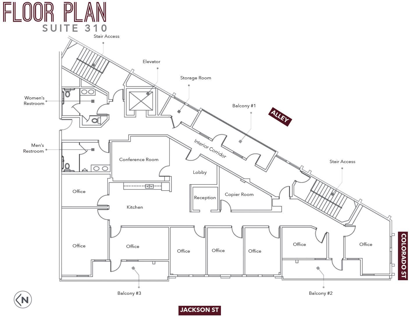 240 S Jackson St, Glendale, CA en alquiler Plano de la planta- Imagen 1 de 1