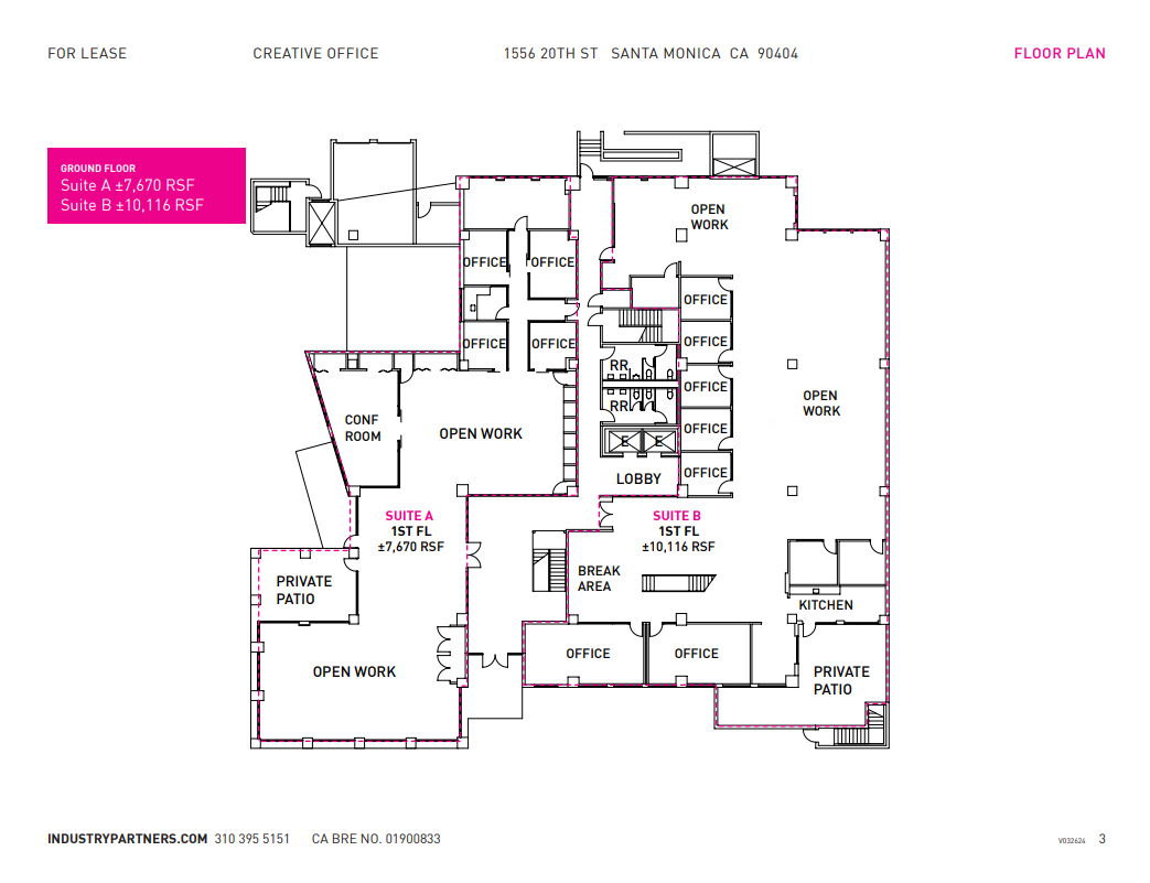 1556 20th St, Santa Monica, CA en alquiler Plano de la planta- Imagen 1 de 1