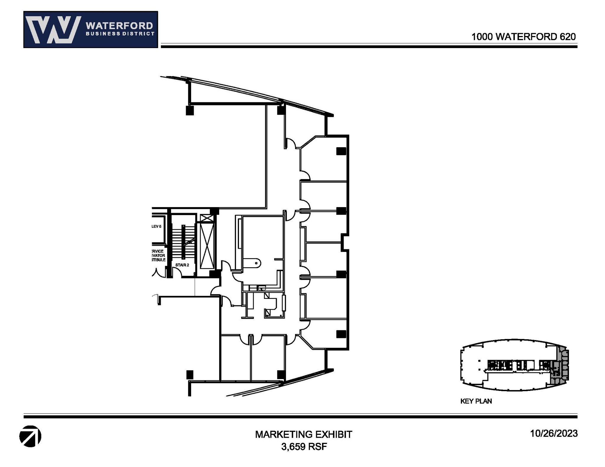 5200 Waterford District Dr, Miami, FL en alquiler Plano de la planta- Imagen 1 de 1