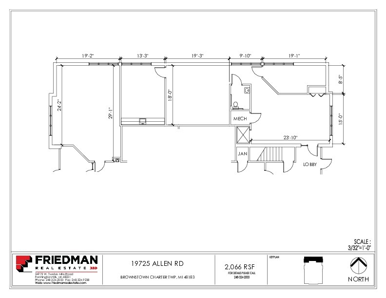 19725 Allen Rd, Brownstown Twp, MI en alquiler Plano de la planta- Imagen 1 de 1