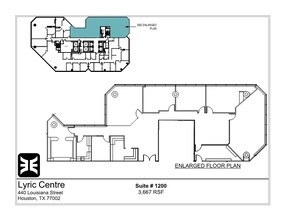 440 Louisiana St, Houston, TX en alquiler Plano de la planta- Imagen 1 de 1