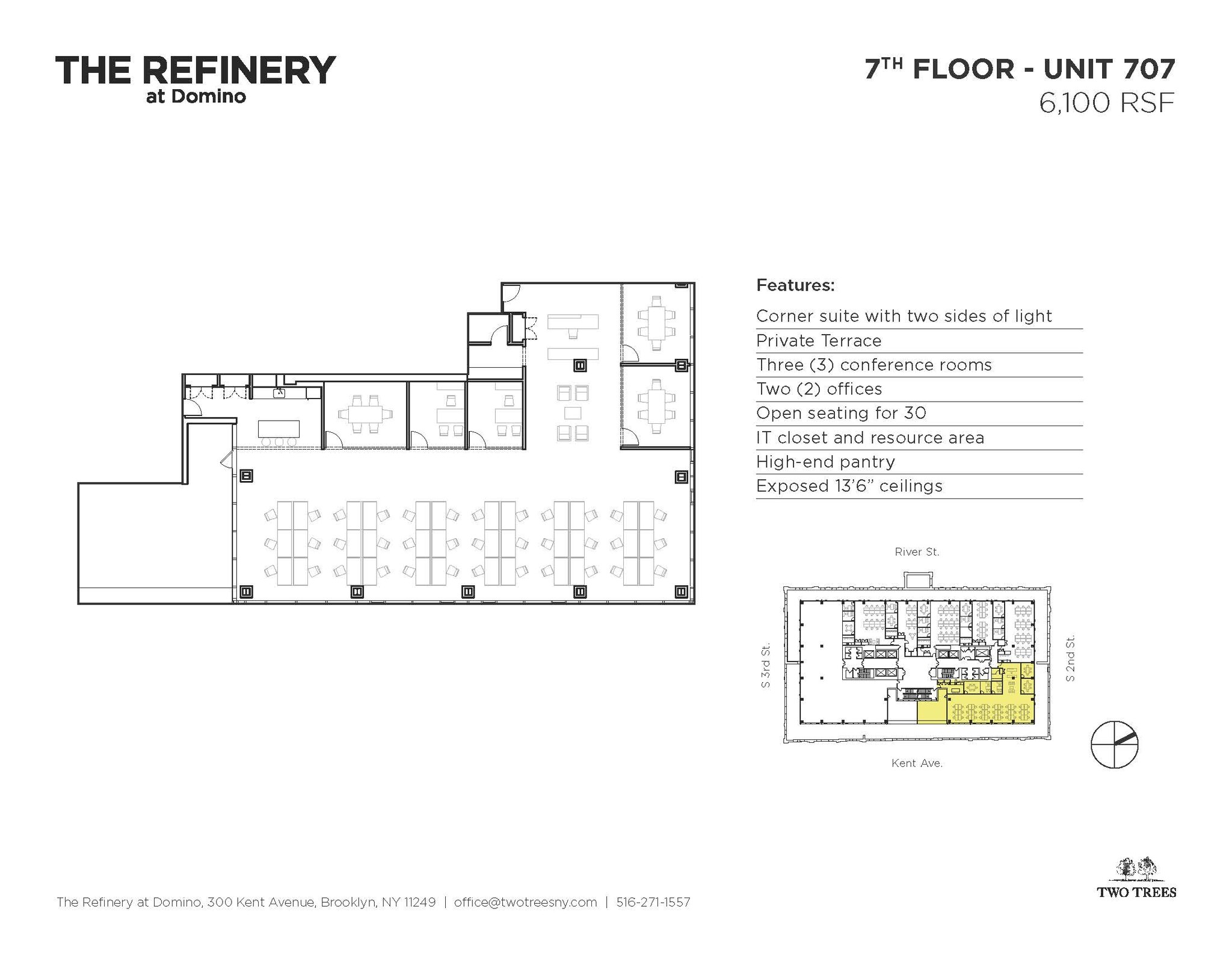 300 Kent Ave, Brooklyn, NY en alquiler Plano de la planta- Imagen 1 de 12