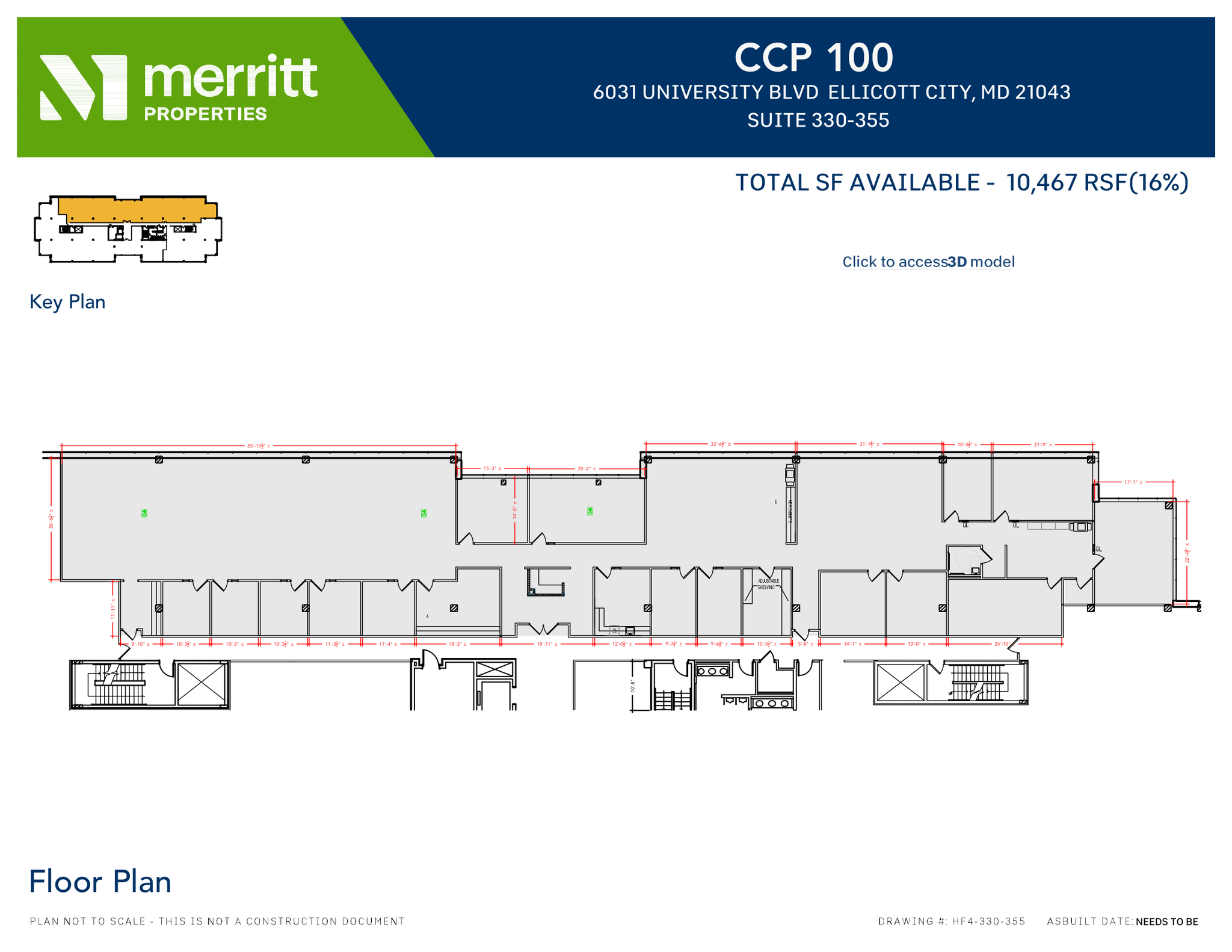 6010 University Blvd, Ellicott City, MD en alquiler Plano de la planta- Imagen 1 de 1