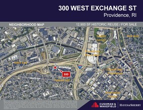 300 W Exchange St, Providence, RI - VISTA AÉREA  vista de mapa