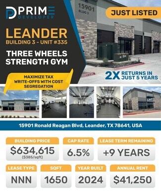 Más detalles de 15893 Ronald W Reagan Blvd, Leander, TX - Flex en venta