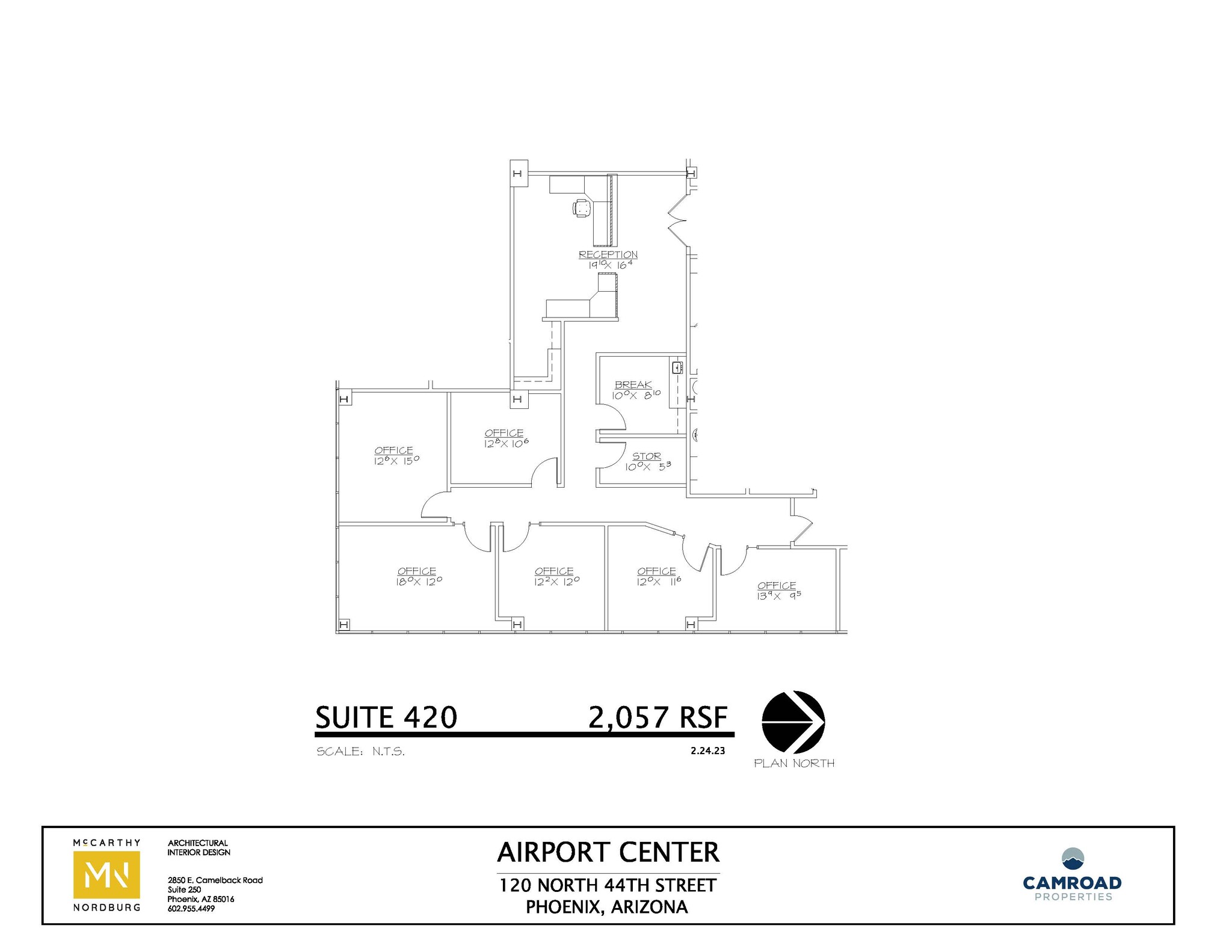 120 N 44th St, Phoenix, AZ en alquiler Plano de la planta- Imagen 1 de 1