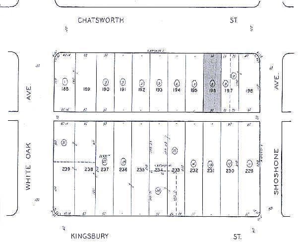 17610-17614 Chatsworth St, Granada Hills, CA en alquiler - Plano de solar - Imagen 3 de 5