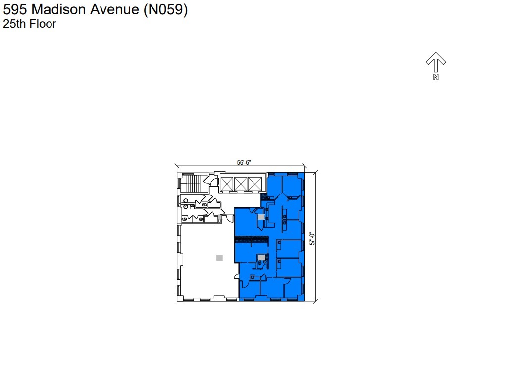 595 Madison Ave, New York, NY en alquiler Plano de la planta- Imagen 1 de 1