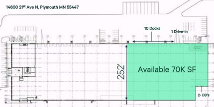 14600 21st Ave N, Plymouth, MN en alquiler Plano de la planta- Imagen 1 de 2