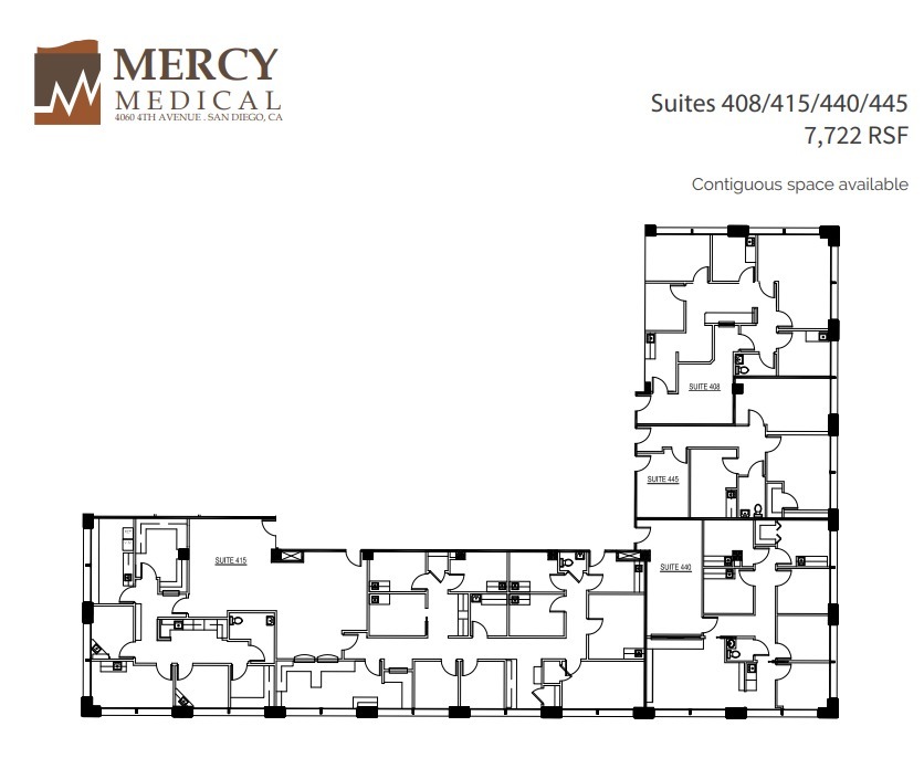 4060 4th Ave, San Diego, CA en alquiler Plano de la planta- Imagen 1 de 1