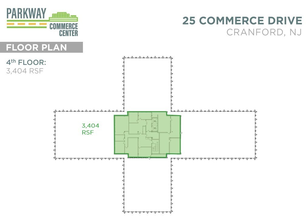 20 Commerce Dr, Cranford, NJ en alquiler Plano de la planta- Imagen 1 de 1