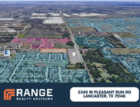 2340 W Pleasant Run Rd, Lancaster, TX - VISTA AÉREA  vista de mapa