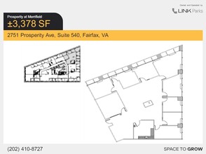 2701 Prosperity Ave, Merrifield, VA en alquiler Plano de la planta- Imagen 2 de 2