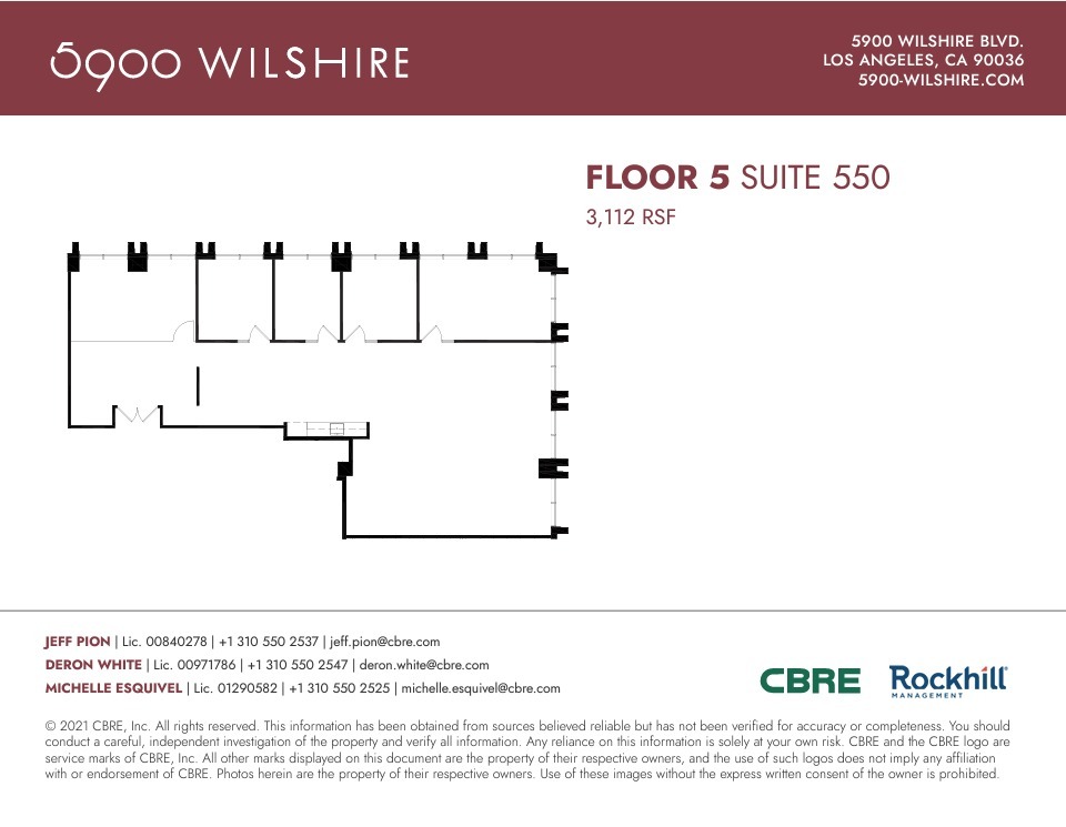 5900 Wilshire Blvd, Los Angeles, CA en alquiler Plano de la planta- Imagen 1 de 1