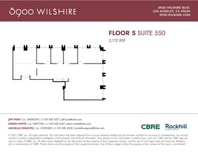 5900 Wilshire Blvd, Los Angeles, CA en alquiler Plano de la planta- Imagen 1 de 1