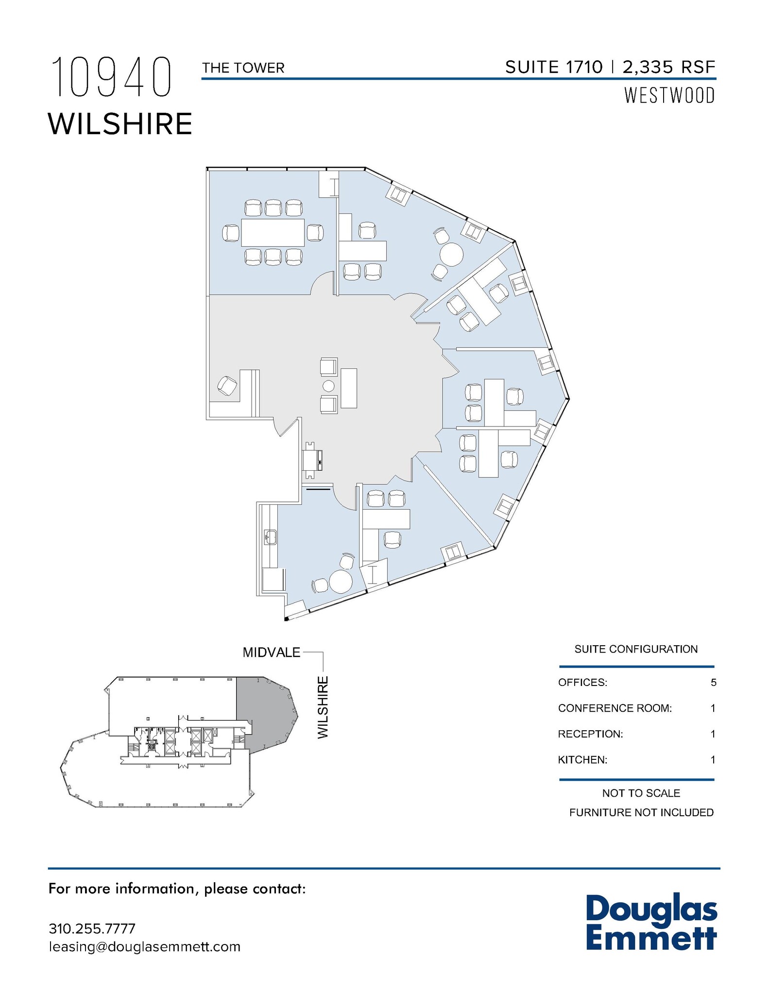 10940 Wilshire Blvd, Los Angeles, CA en alquiler Plano de la planta- Imagen 1 de 1