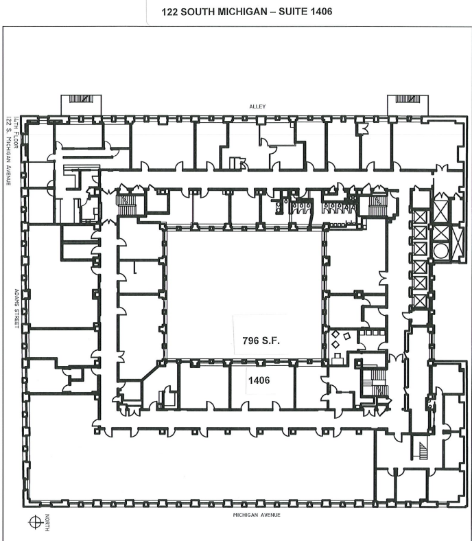 122 S Michigan Ave, Chicago, IL en alquiler Plano de la planta- Imagen 1 de 1