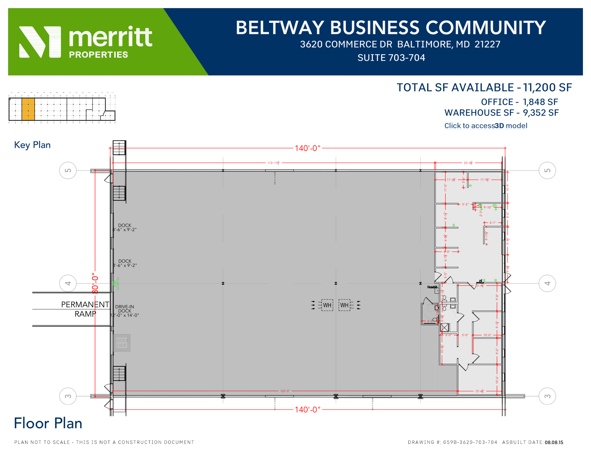 3700 Commerce Dr, Baltimore, MD en alquiler Plano de la planta- Imagen 1 de 1