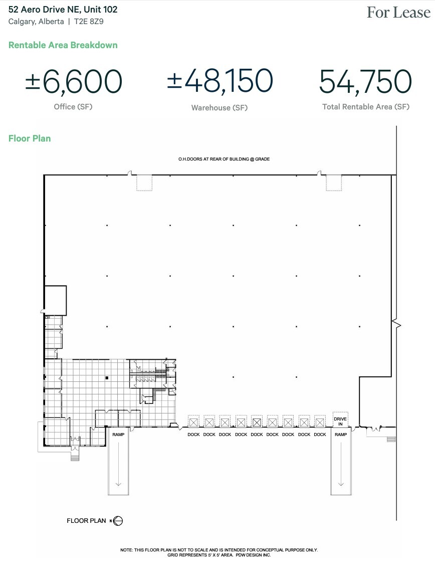 52 Aero Dr NE, Calgary, AB en alquiler Plano de la planta- Imagen 1 de 1