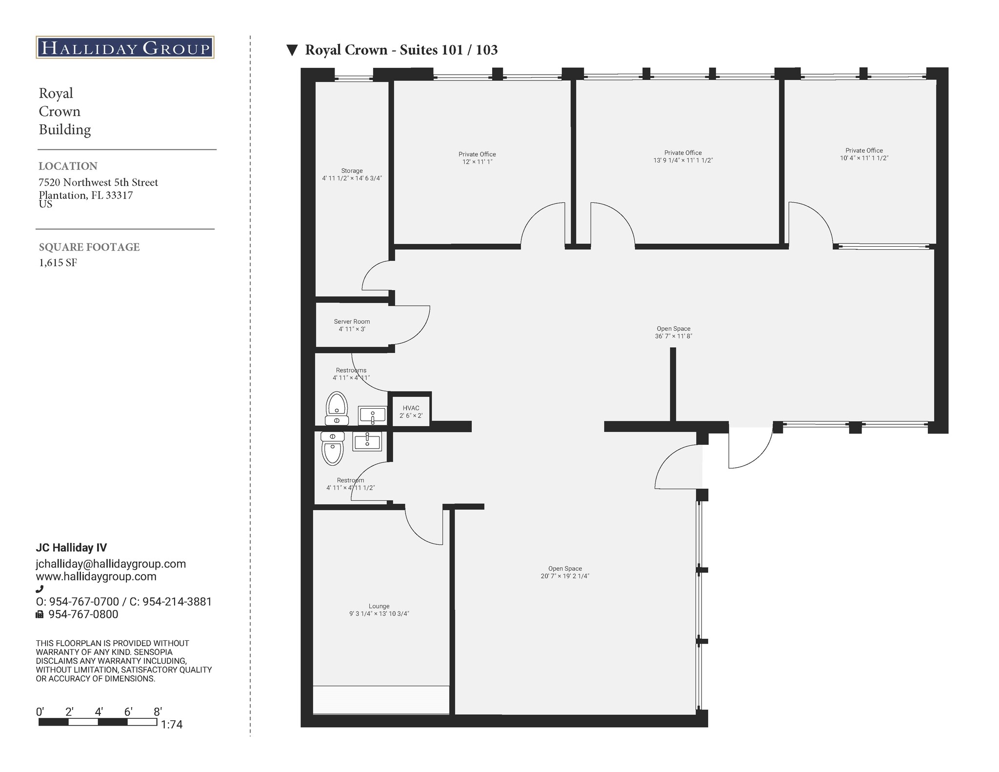 7520 NW 5th St, Fort Lauderdale, FL en alquiler Plano de la planta- Imagen 1 de 1