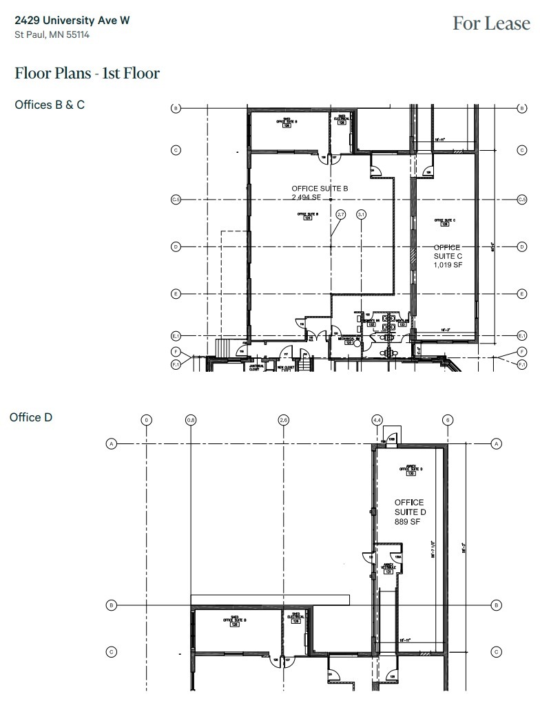 2429 University Ave W, Saint Paul, MN en alquiler Plano de la planta- Imagen 1 de 2