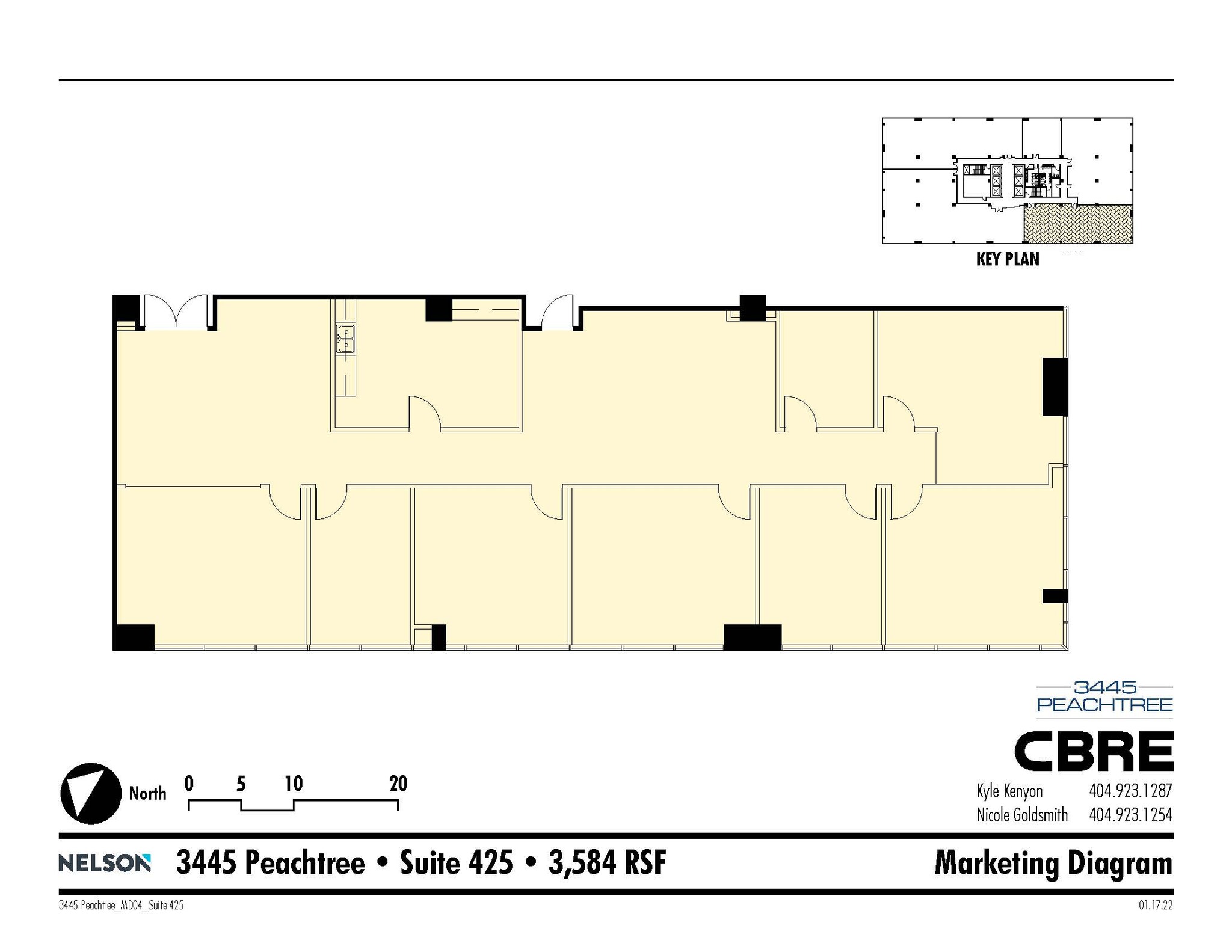 3445 Peachtree Rd NE, Atlanta, GA en alquiler Plano de la planta- Imagen 1 de 1