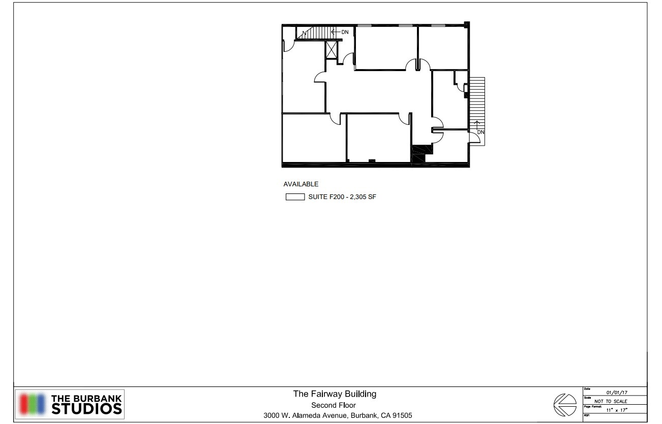 3000 W Alameda Ave, Burbank, CA en alquiler Plano de la planta- Imagen 1 de 1