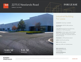 Más detalles para 2275 E Newlands Dr, Fernley, NV - Naves en alquiler