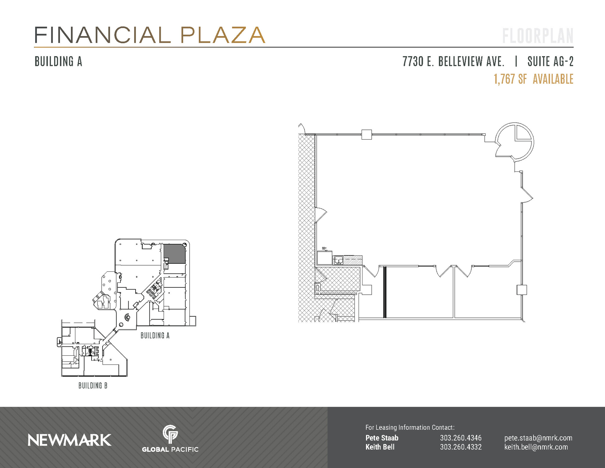 7730 E Belleview Ave, Greenwood Village, CO en alquiler Plano de la planta- Imagen 1 de 2