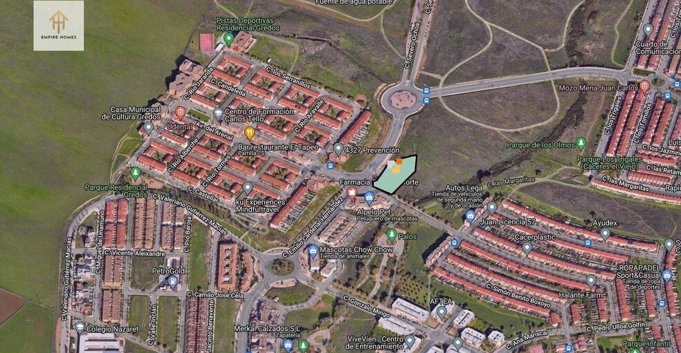 Terreno en Cáceres, Cáceres en venta - Vista aérea - Imagen 3 de 3