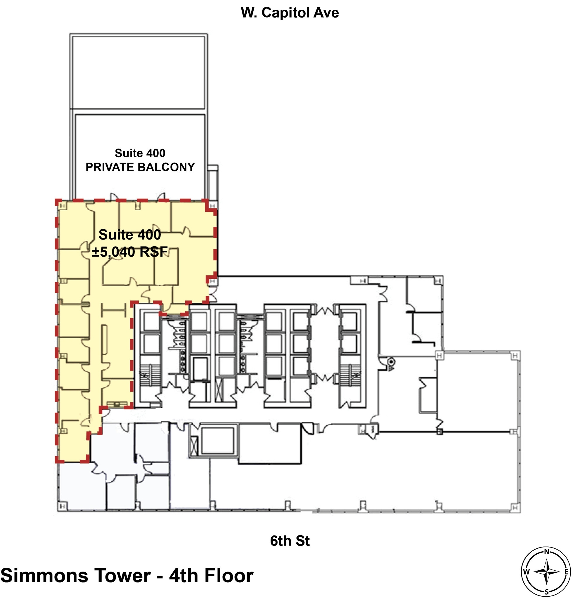 425 W Capitol Ave, Little Rock, AR en alquiler Plano de la planta- Imagen 1 de 6