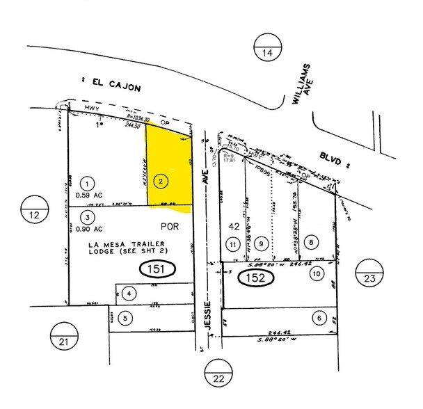 7393 El Cajon Blvd, La Mesa, CA en venta - Plano de solar - Imagen 3 de 3