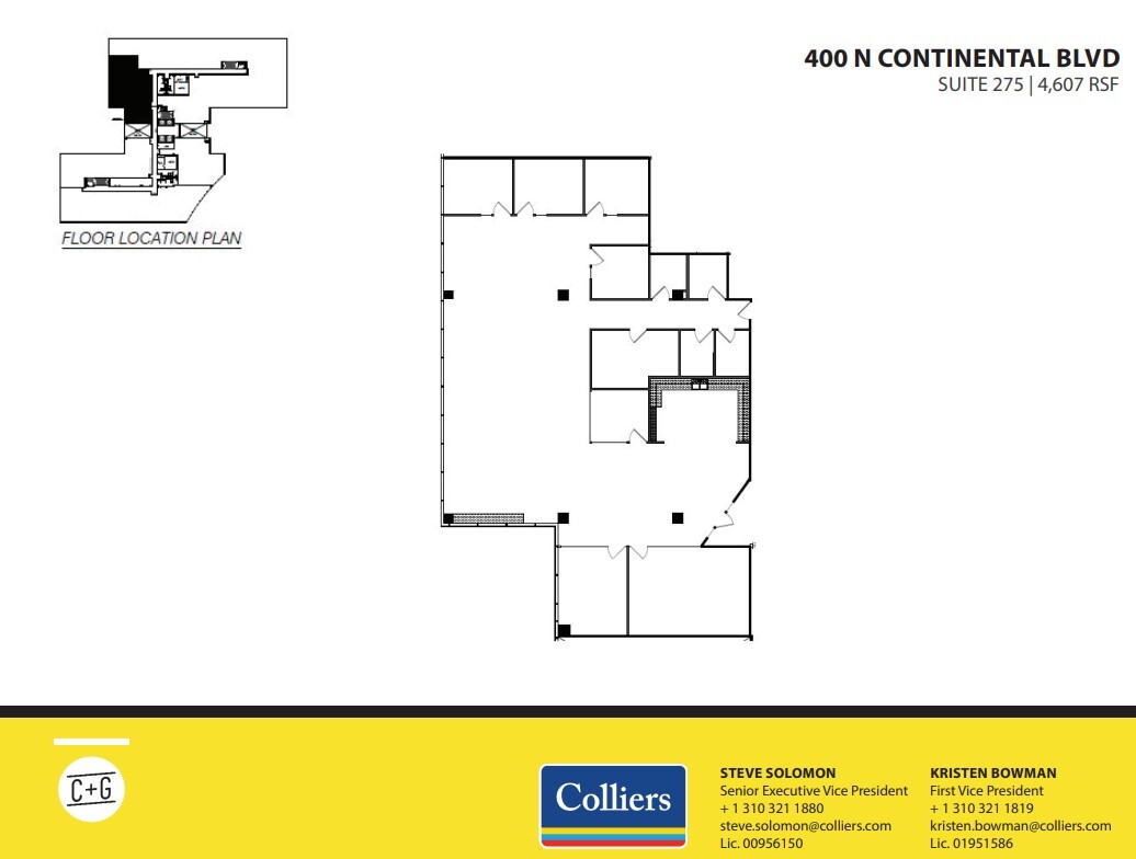 300 Continental Blvd, El Segundo, CA en alquiler Plano de la planta- Imagen 1 de 1