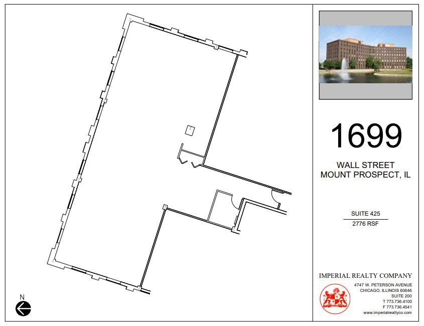 1699 Wall St, Mount Prospect, IL en alquiler Plano de la planta- Imagen 1 de 7